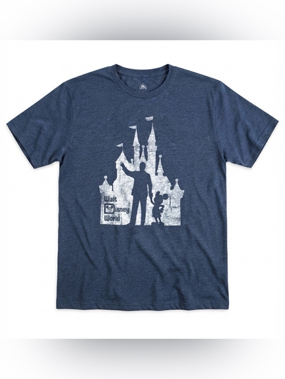 Disney World Parks Walt & Mickey Cinderella Castle Silhouette T-Shirt Size L